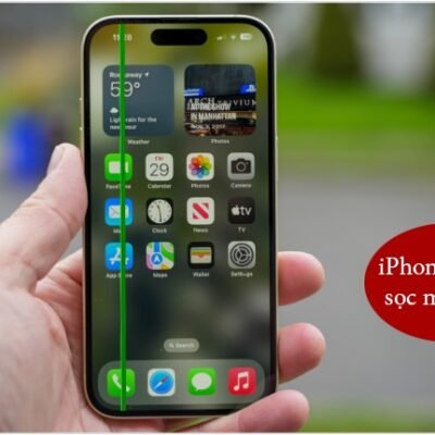 điện thoại iPhone 15 Pro bị sọc màn hình